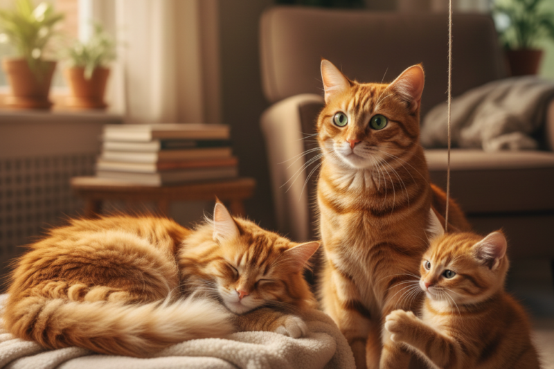 Orange Cats: Special Cutie Breeds, Special in Character and Colour.