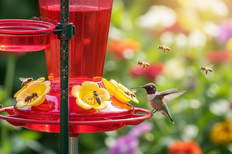 15 Fail-Safe Ways to Keep Bees and Ants Away From Hummingbird Feeders