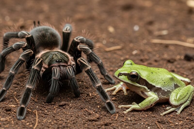 Why Tarantulas Don’t Eat Certain Frogs Living in Their Burrows