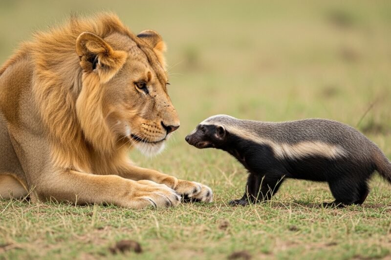 Why Lions Think Twice Before Approaching a Honey Badger